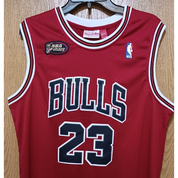 Michael Jordan (Mitchell/Ness)-(Bulls)-(Red)-(Jersey)-(New Condition)-(XL)-$100 - Picture 5 of 11
